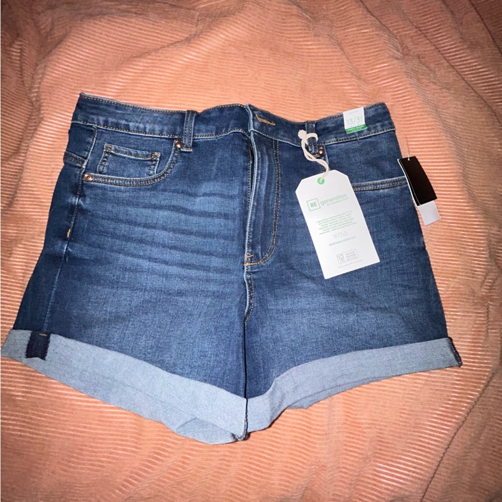 Dark Wash Jean Shorts